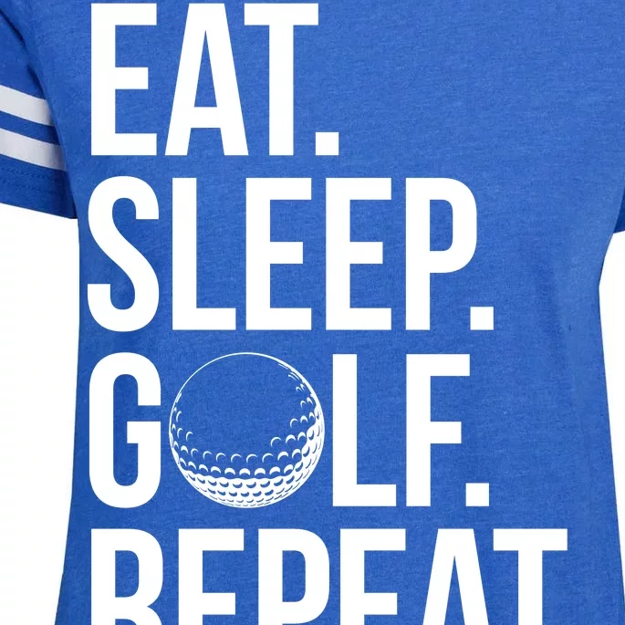 Eat Sleep Golf Repeat Enza Ladies Jersey Football T-Shirt