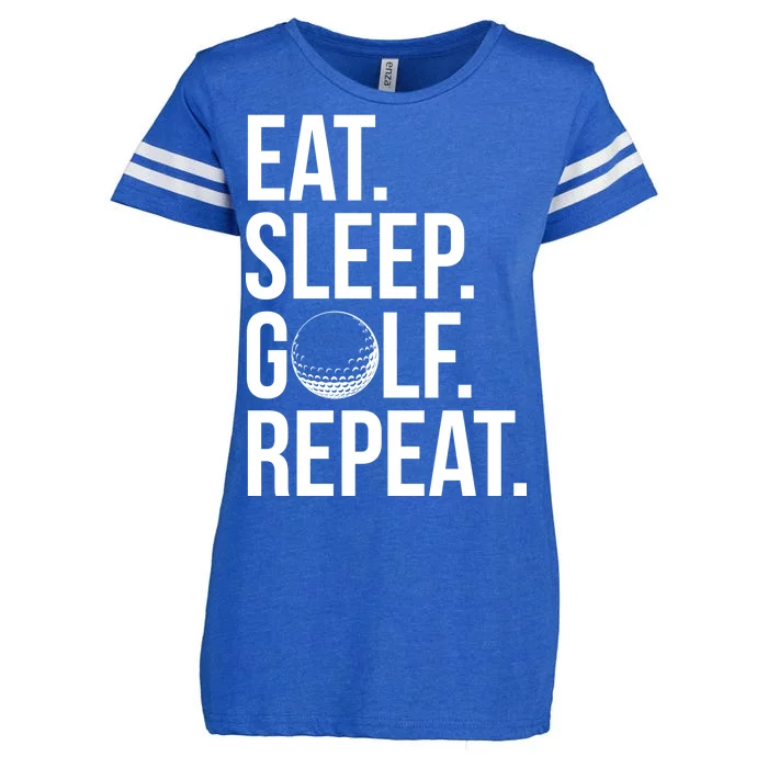 Eat Sleep Golf Repeat Enza Ladies Jersey Football T-Shirt