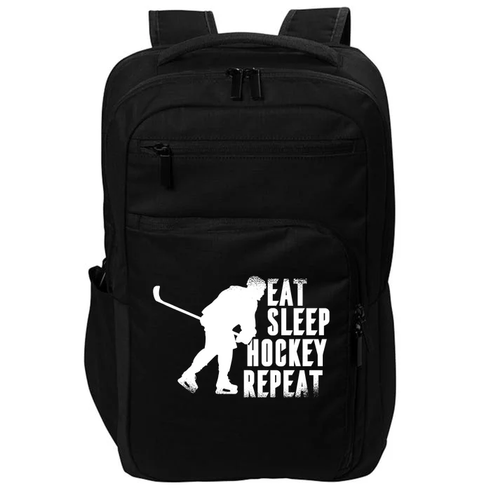 Eat Sleep Hockey Repeat Impact Tech Backpack