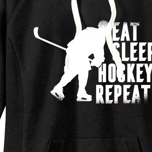 Eat Sleep Hockey Repeat Women's Fleece Hoodie