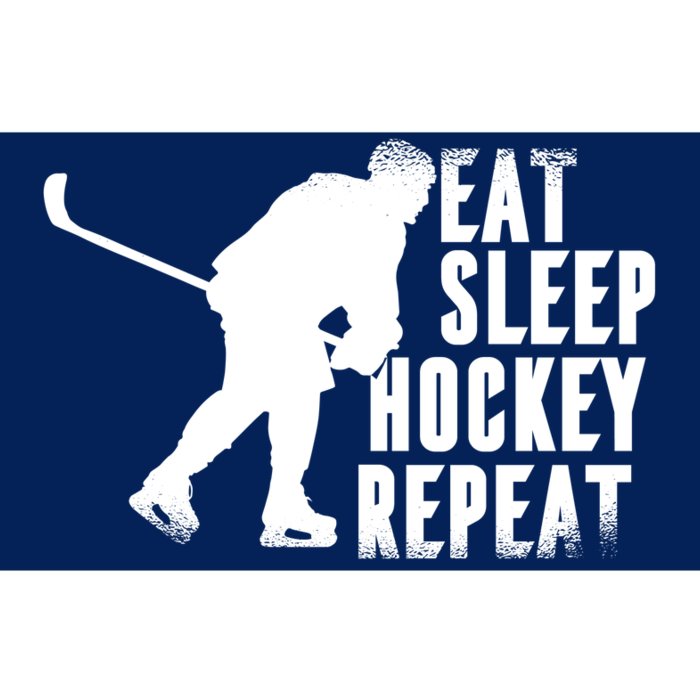 Eat Sleep Hockey Repeat Bumper Sticker