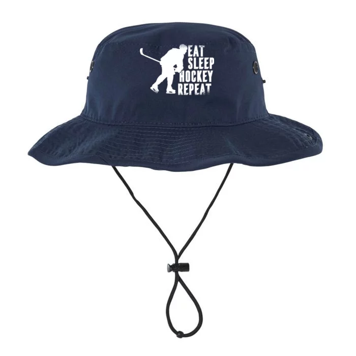 Eat Sleep Hockey Repeat Legacy Cool Fit Booney Bucket Hat