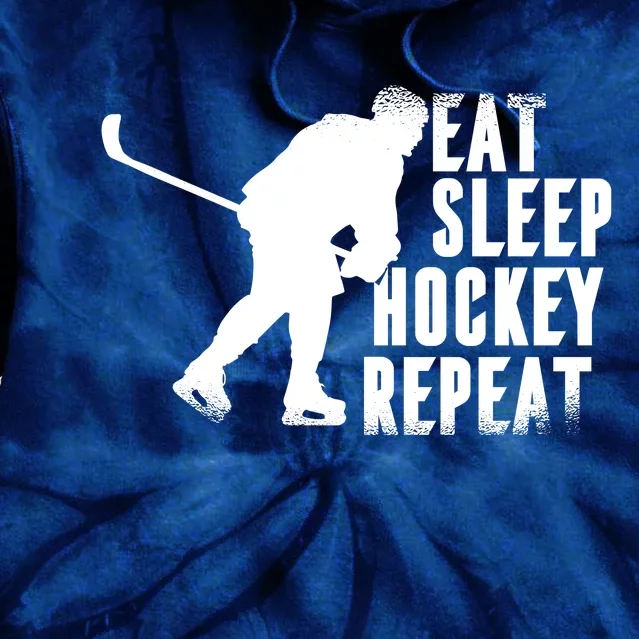 Eat Sleep Hockey Repeat Tie Dye Hoodie