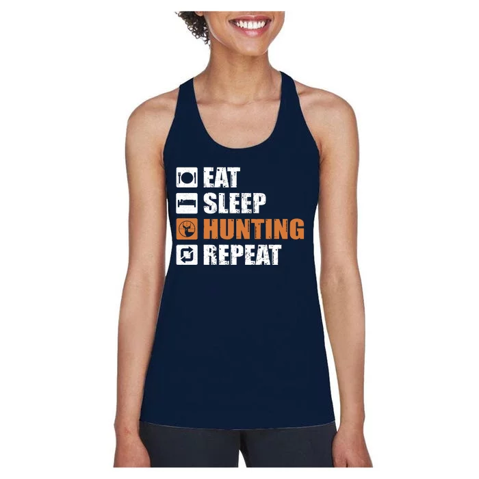 Eat Sleep Hunt Repeat Women's Racerback Tank