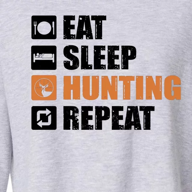 Eat Sleep Hunt Repeat Cropped Pullover Crew