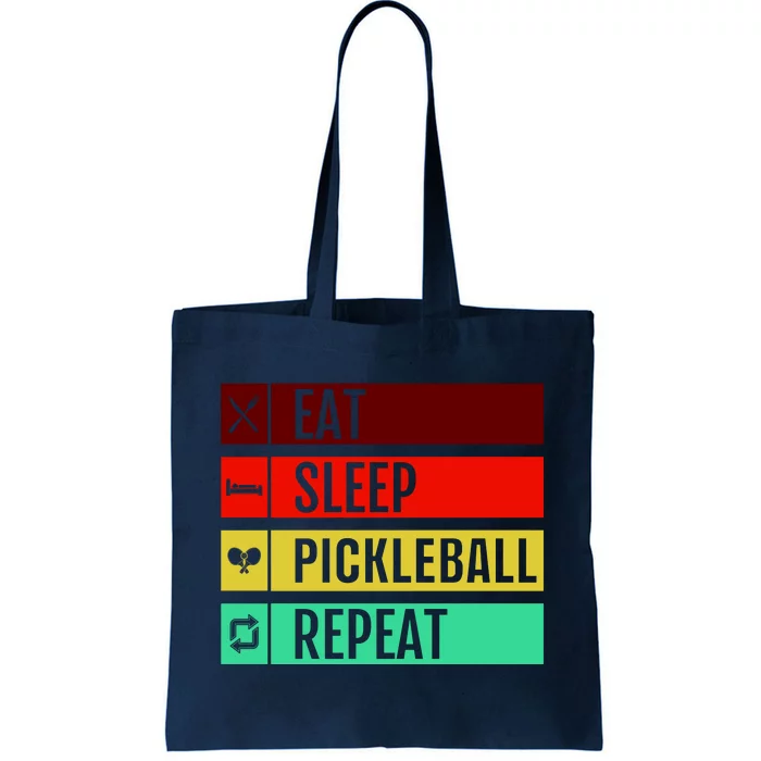 Eat Sleep Pickleball Repeat Tote Bag