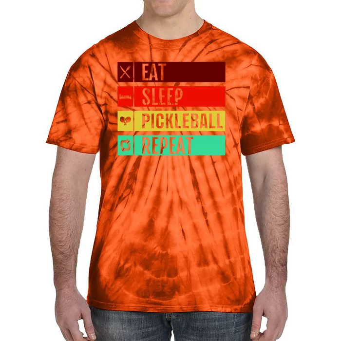 Eat Sleep Pickleball Repeat Tie-Dye T-Shirt