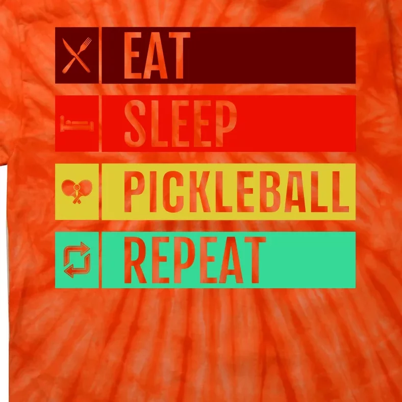 Eat Sleep Pickleball Repeat Tie-Dye T-Shirt