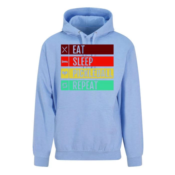 Eat Sleep Pickleball Repeat Unisex Surf Hoodie