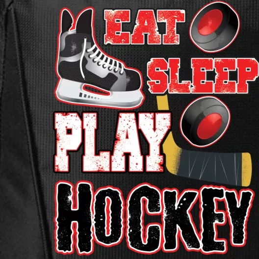 Eat Sleep Play Hockey City Backpack