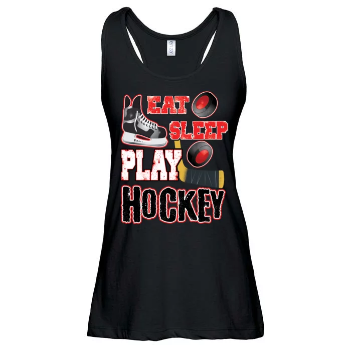 Eat Sleep Play Hockey Ladies Essential Flowy Tank