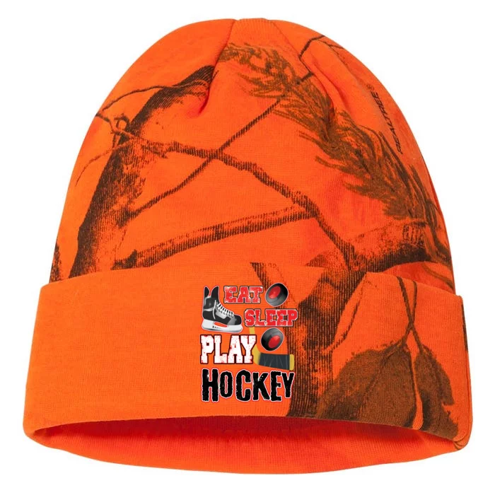 Eat Sleep Play Hockey Kati - 12in Camo Beanie