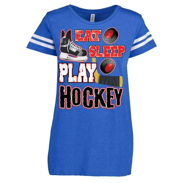 Eat Sleep Play Hockey Enza Ladies Jersey Football T-Shirt