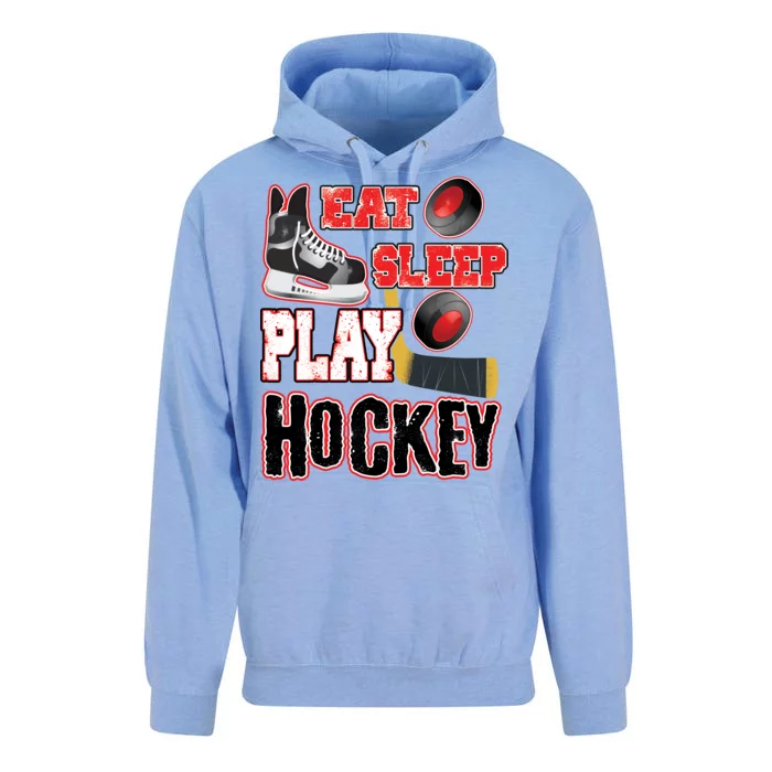 Eat Sleep Play Hockey Unisex Surf Hoodie