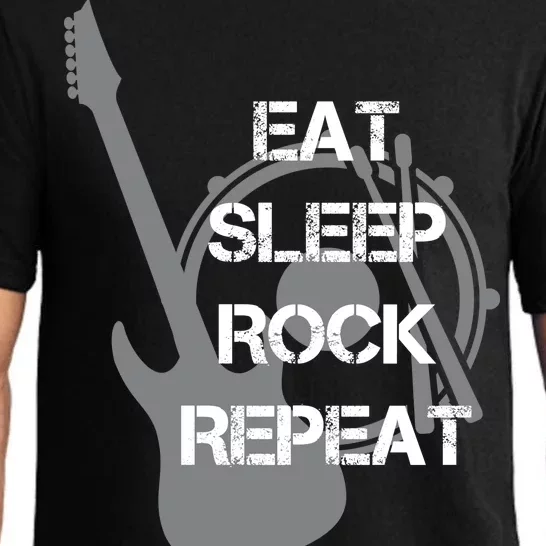 Eat Sleep Rock Repeat Pajama Set