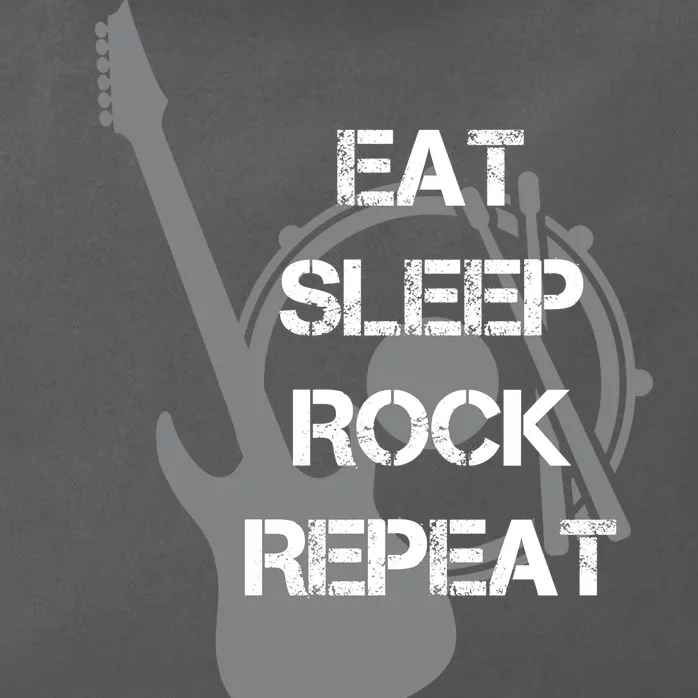 Eat Sleep Rock Repeat Zip Tote Bag