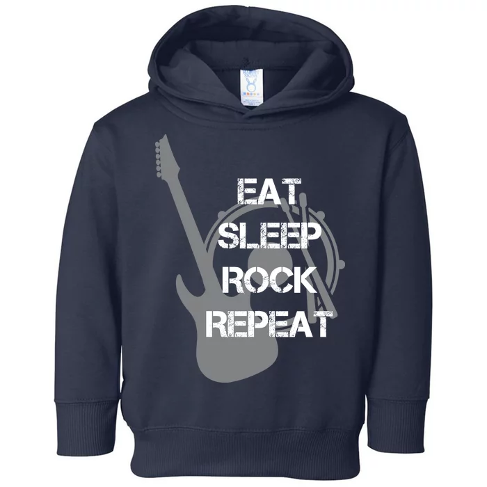 Eat Sleep Rock Repeat Toddler Hoodie