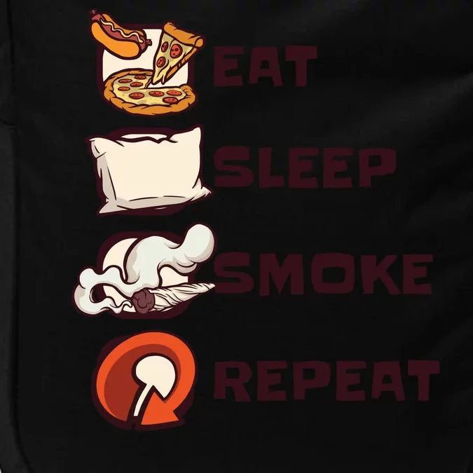 Eat Sleep Smoke Repeat Impact Tech Backpack