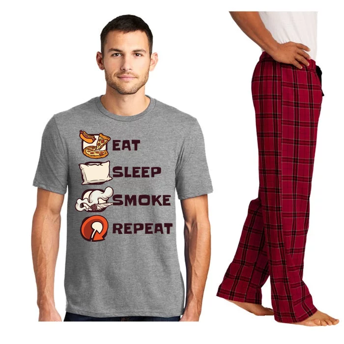 Eat Sleep Smoke Repeat Pajama Set