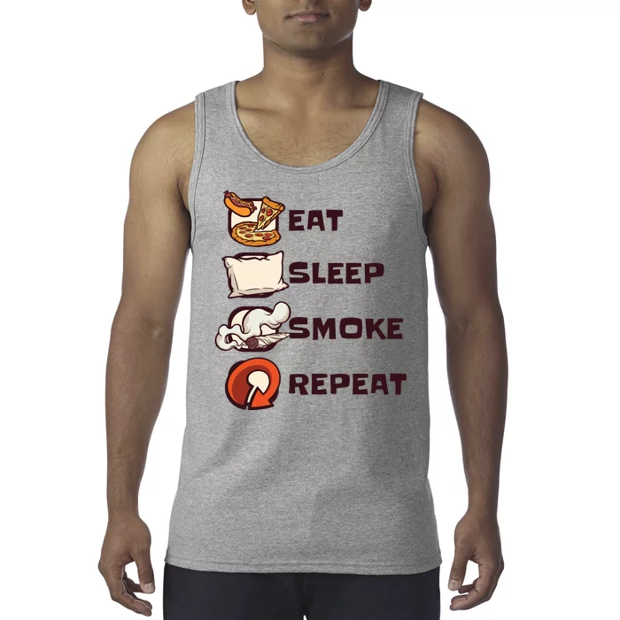 Eat Sleep Smoke Repeat Tank Top