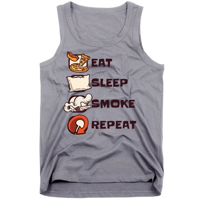 Eat Sleep Smoke Repeat Tank Top