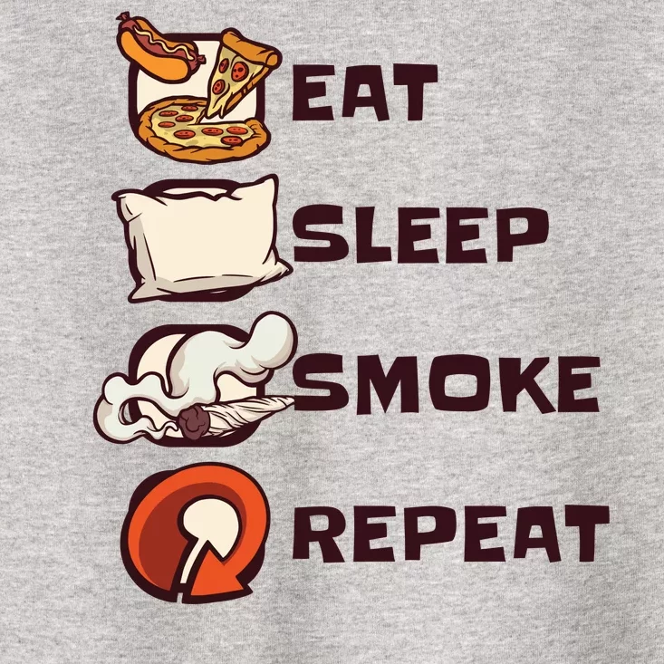 Eat Sleep Smoke Repeat Toddler T-Shirt