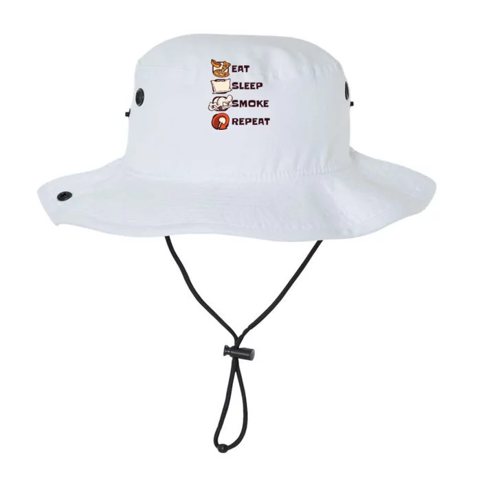 Eat Sleep Smoke Repeat Legacy Cool Fit Booney Bucket Hat