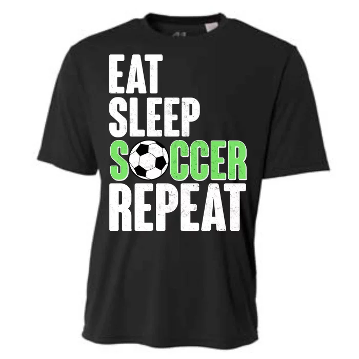 Eat Sleep Soccer Repeat Cooling Performance Crew T-Shirt