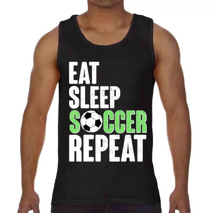 Eat Sleep Soccer Repeat Comfort Colors® Tank Top