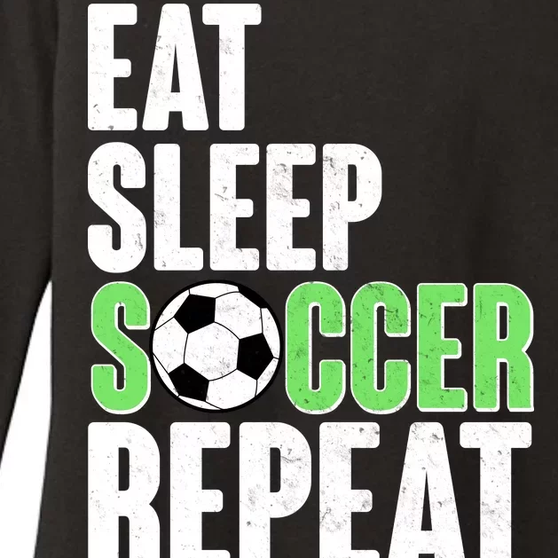 Eat Sleep Soccer Repeat Womens CVC Long Sleeve Shirt