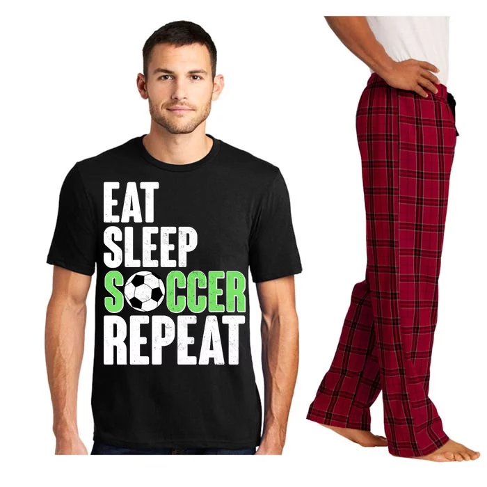 Eat Sleep Soccer Repeat Pajama Set