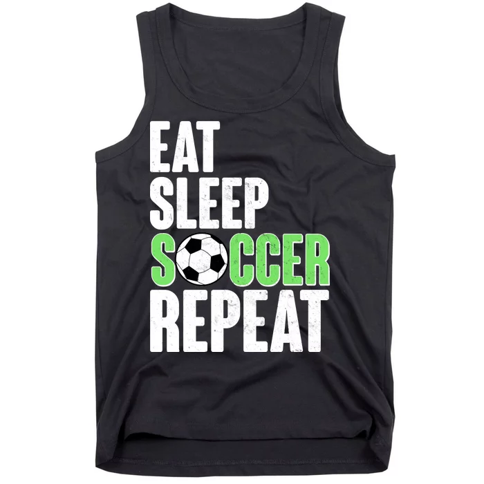 Eat Sleep Soccer Repeat Tank Top