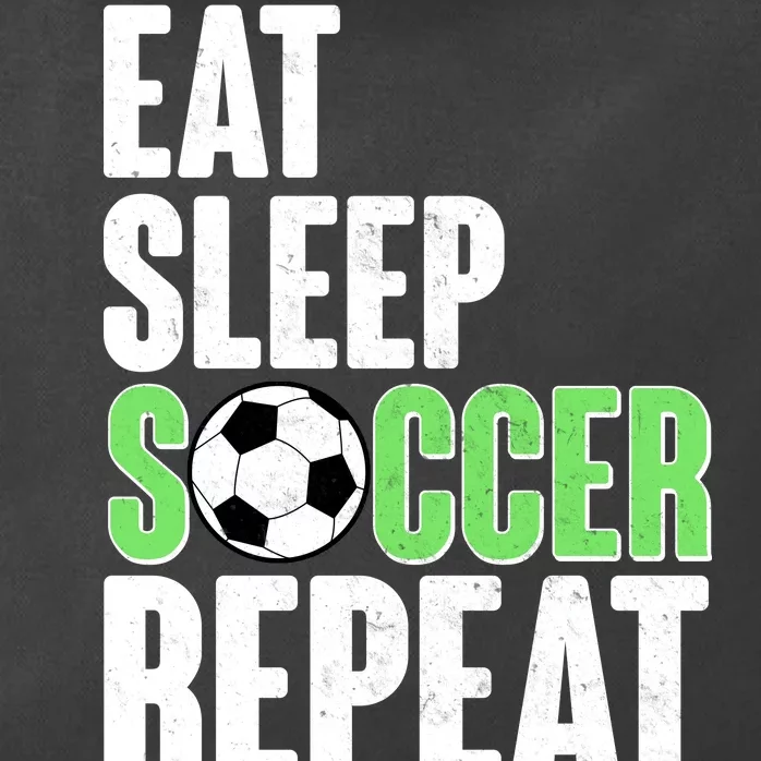 Eat Sleep Soccer Repeat Zip Tote Bag