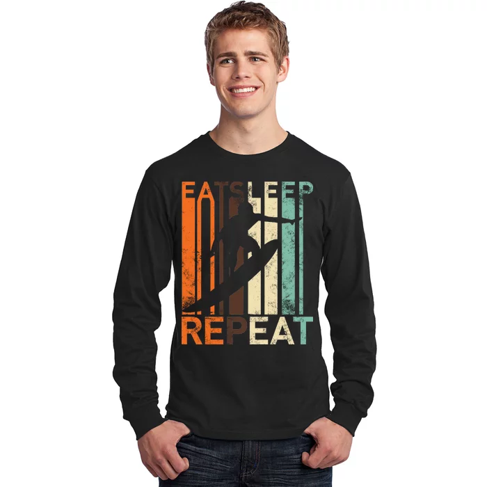 Eat Sleep Surf Repeat Long Sleeve Shirt