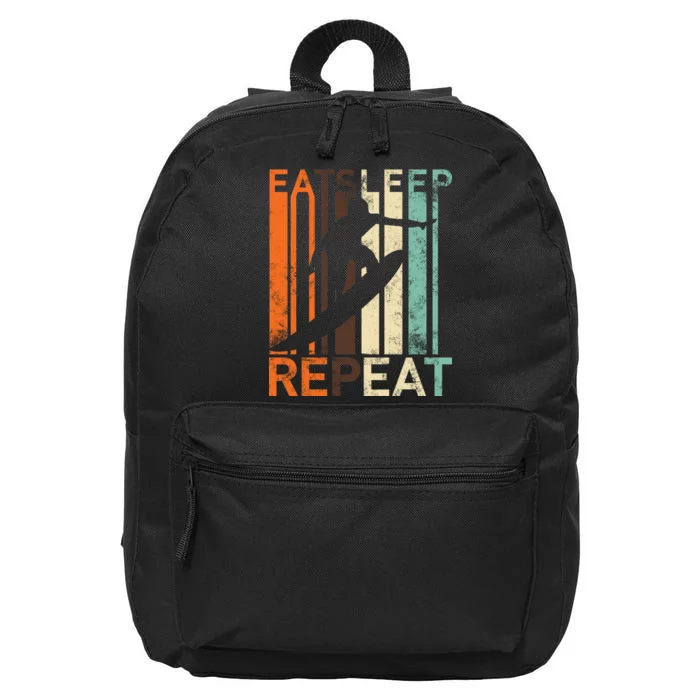 Eat Sleep Surf Repeat 16 in Basic Backpack