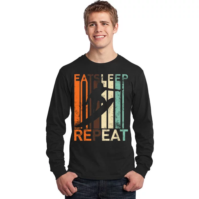 Eat Sleep Surf Repeat Tall Long Sleeve T-Shirt