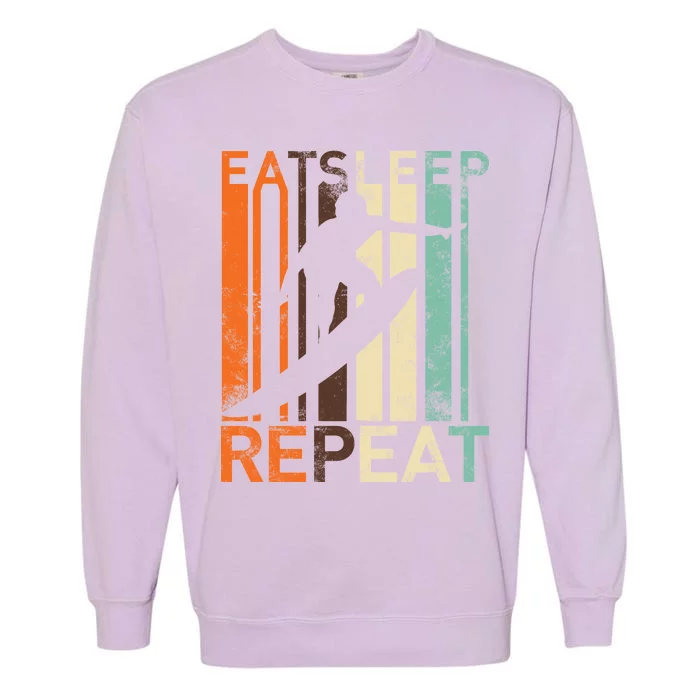 Eat Sleep Surf Repeat Garment-Dyed Sweatshirt