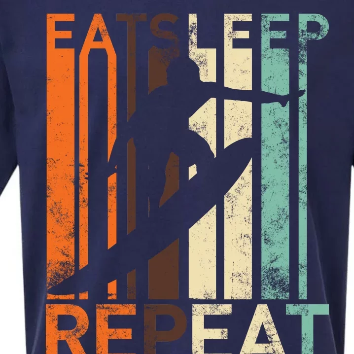 Eat Sleep Surf Repeat Sueded Cloud Jersey T-Shirt