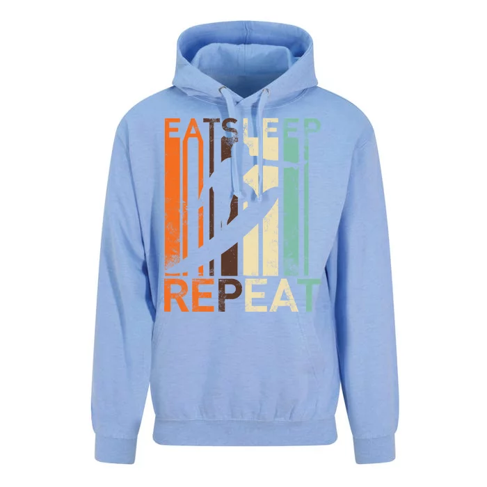 Eat Sleep Surf Repeat Unisex Surf Hoodie