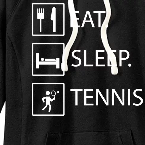 Eat Sleep Tennis Women's Fleece Hoodie