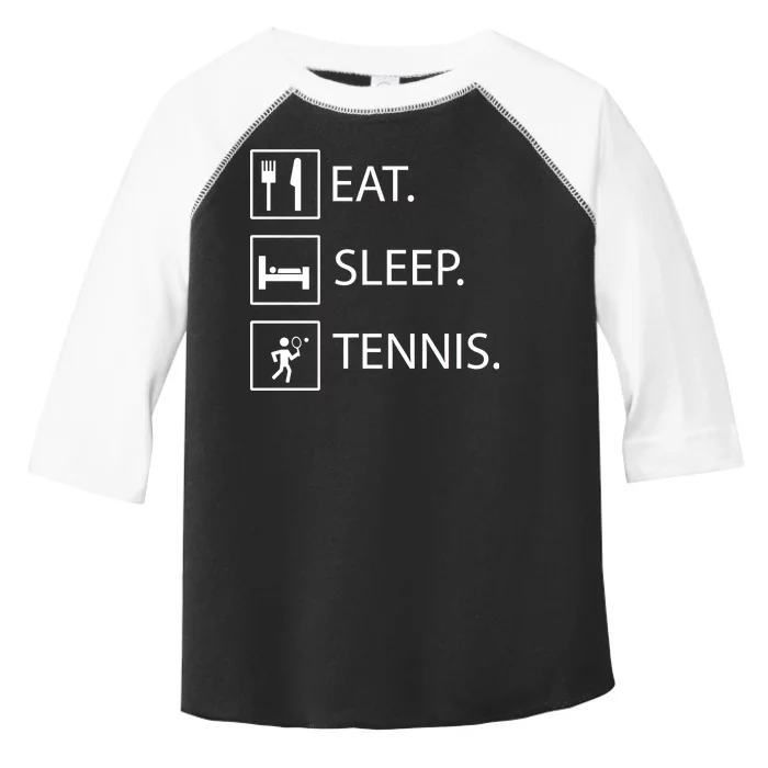 Eat Sleep Tennis Toddler Fine Jersey T-Shirt