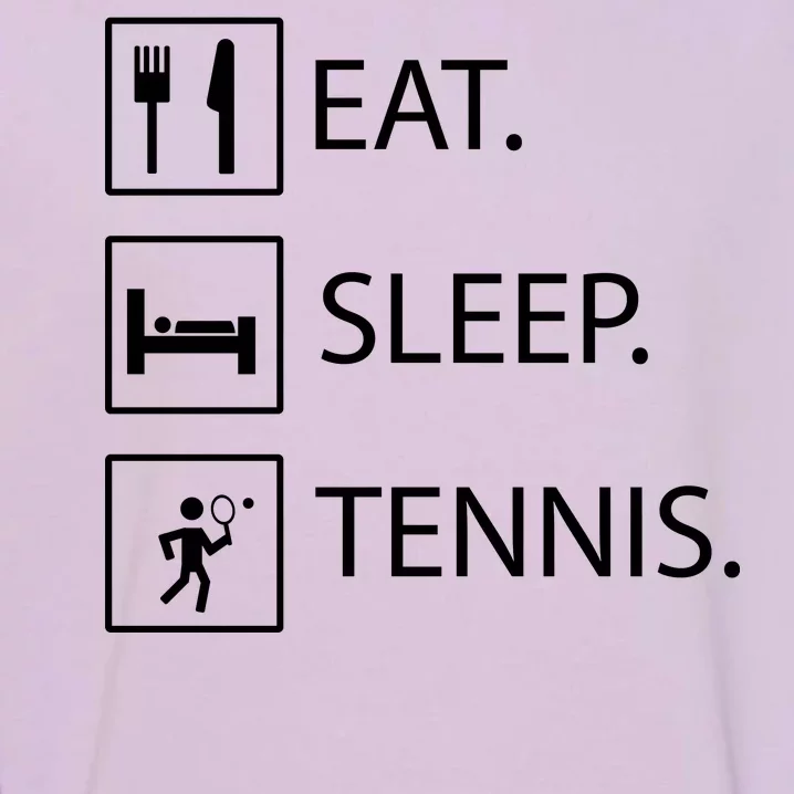 Eat Sleep Tennis Garment-Dyed Sweatshirt