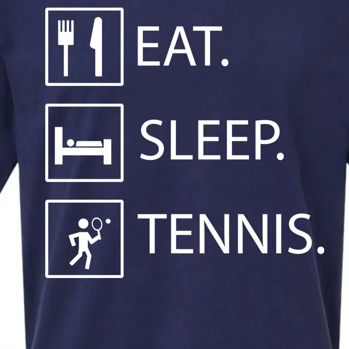 Eat Sleep Tennis Sueded Cloud Jersey T-Shirt