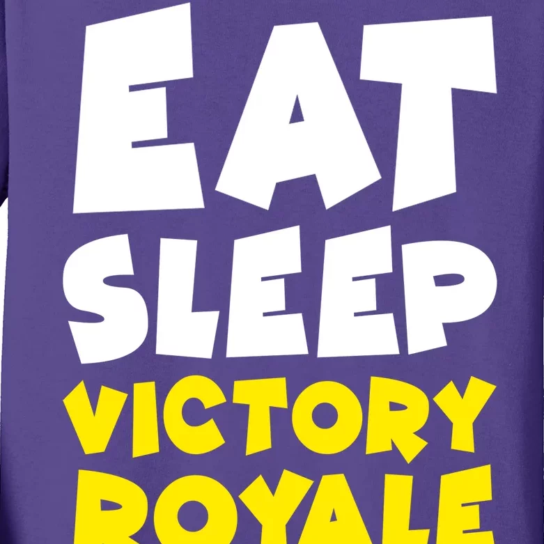 Eat Sleep Victory Royale Repeat Kids Long Sleeve Shirt