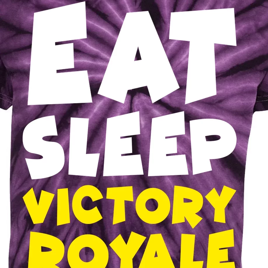 Eat Sleep Victory Royale Repeat Kids Tie-Dye T-Shirt