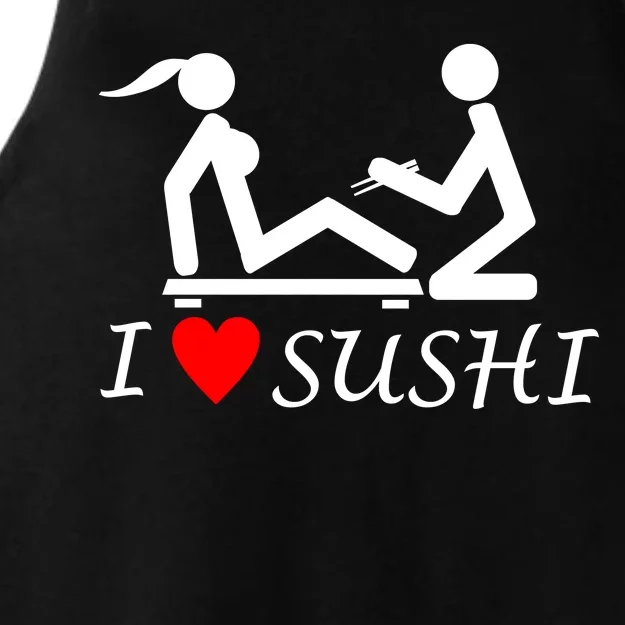 Eat Sushi Ladies Tri-Blend Wicking Tank