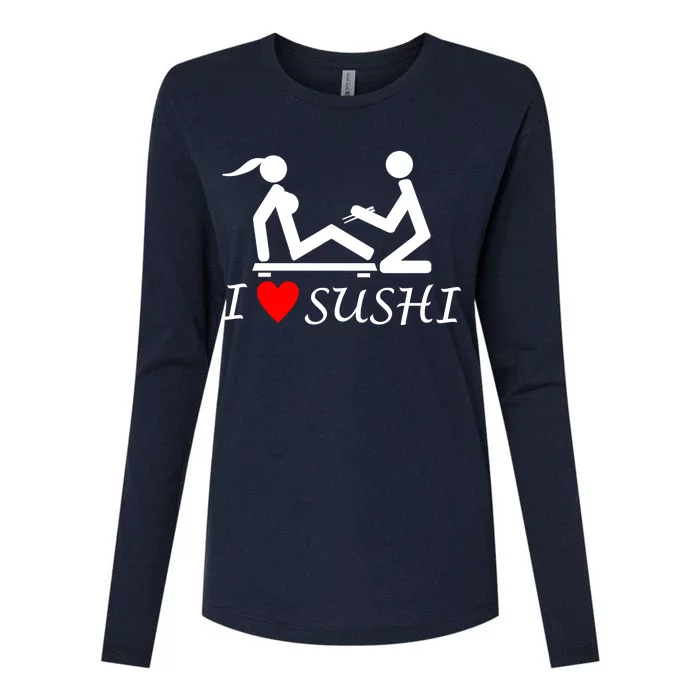 Eat Sushi Womens Cotton Relaxed Long Sleeve T-Shirt