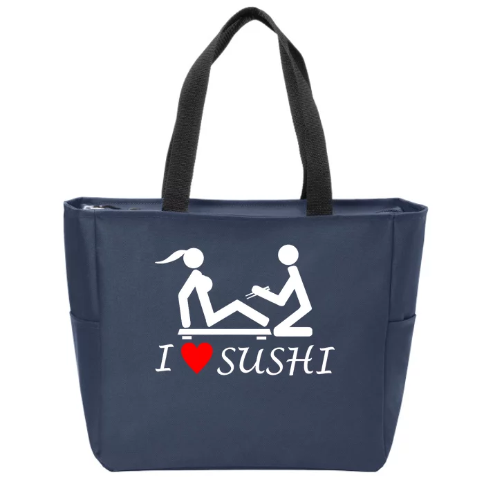 Eat Sushi Zip Tote Bag