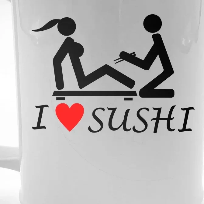 Eat Sushi Front & Back Beer Stein