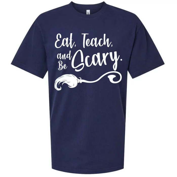 Eat Teach And Be Scary Sueded Cloud Jersey T-Shirt